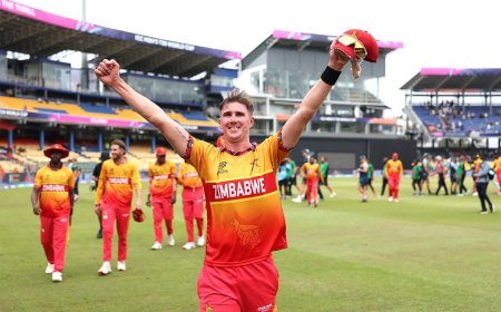 Zimbabwe Stun Australia With 23-run Upset in T20  World Cup