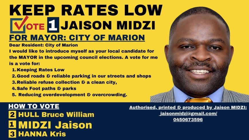 Zimbabwean Born Mayoral Candidate, Midzi, Jailed in Australia for Rigging Elections