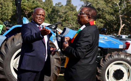 Retired Chief Justice Luke Malaba Receives Farming Equipment from President Mnangagwa