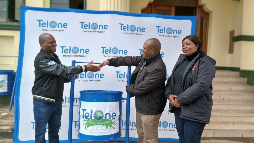 TelOne Donates Bins to Improve Gweru Waste Management
